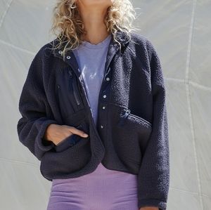 Free People Hit The Slopes Fleece Jacket, Size M